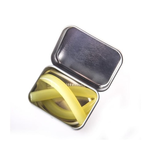 Fommi Słomka Silikonowa w Etui Yellow 005