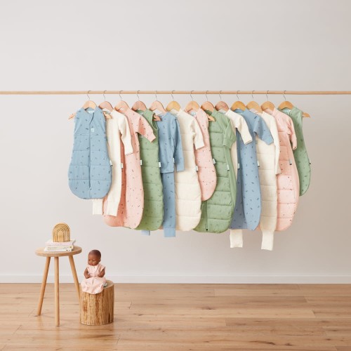 Śpiworek do spania z rękawami Jersey Daisies 3-12M 1.0TOG ergopouch