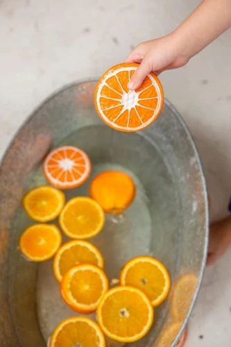 Gryzak zabawka pomarańcza Clementino Orange 003.jpg