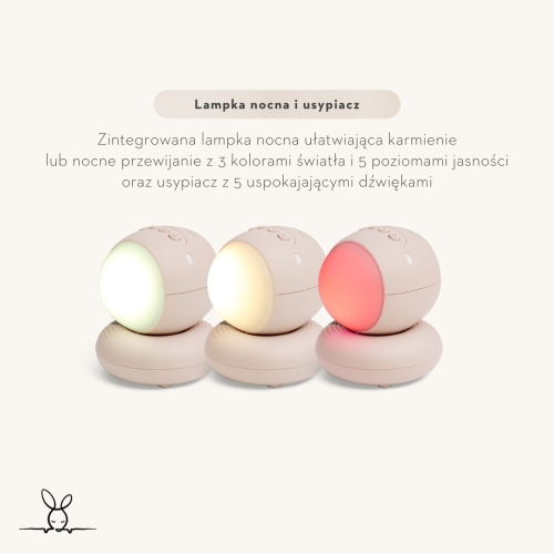 Elektroniczna niania z kamerą 4w1 Drift Home ergoPouch - funkcja lampki nocnej