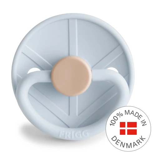 FRIGG Little Viking Smoczek uspokajający - silikon, rozmiar 2, Powder Blue - Knut