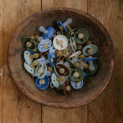 FRIGG Little Viking Smoczek uspokajający - silikon, rozmiar 2, Powder Blue - Knut