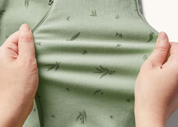 Elastyczny materiał śpiworków ergoPouch